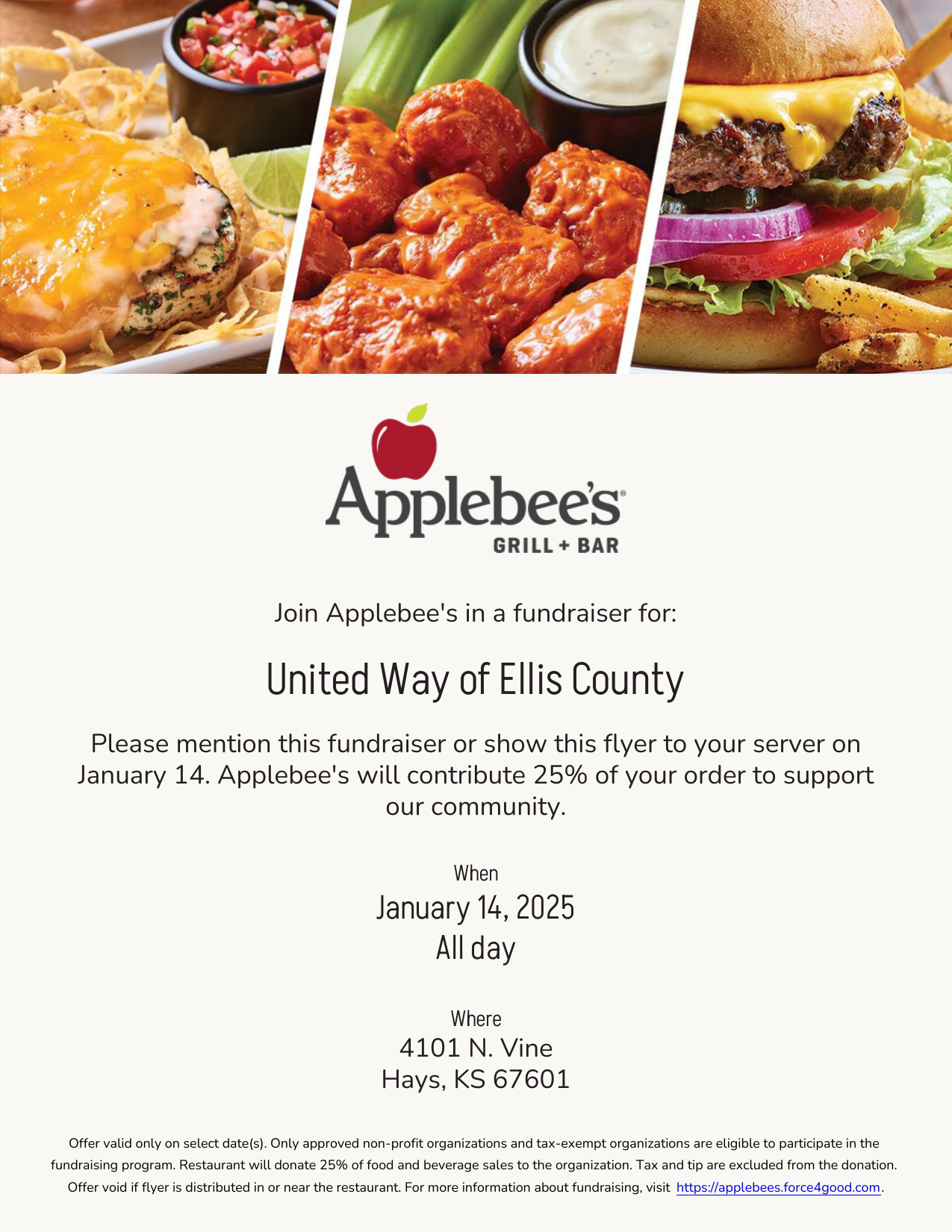 Fundraiser flyer